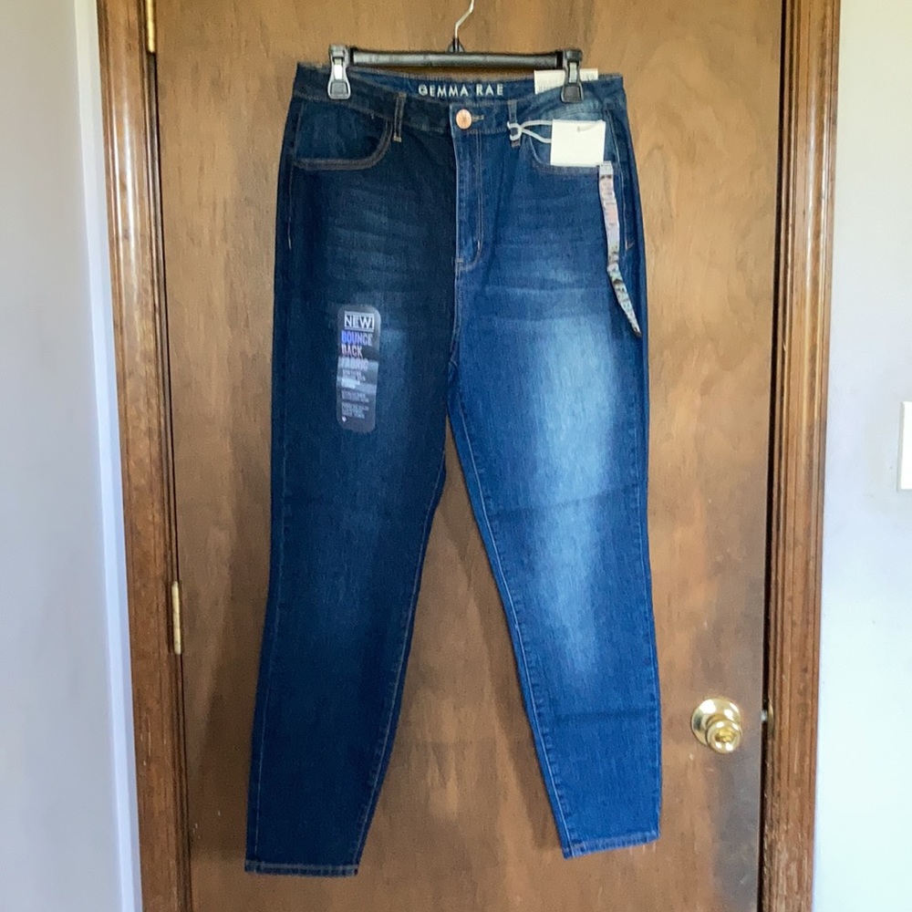 Gemma Rae high rise jegging two toned retro stretch bounce back fabric 15 / 32
